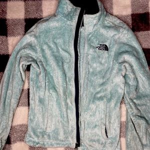 Light blue north face jacket